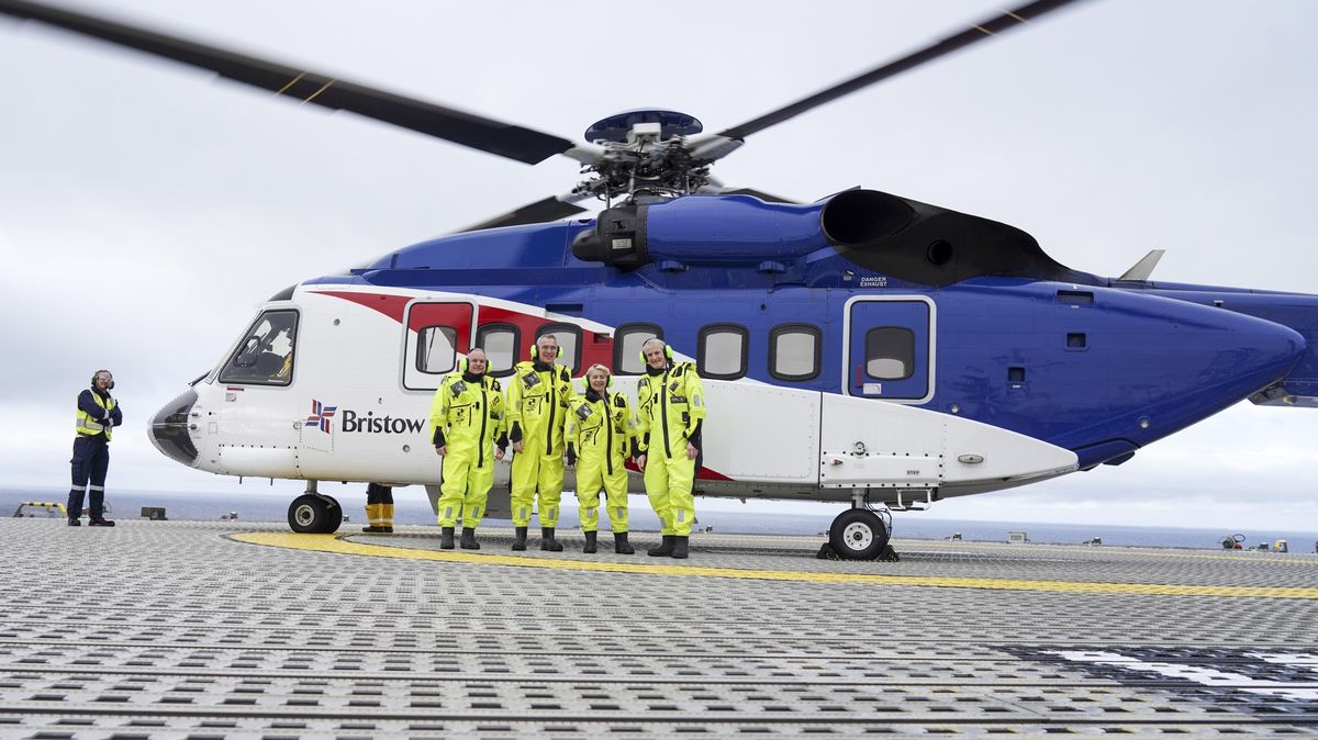 Norský vrtulník se zřítil do moře při simulaci záchranné operace